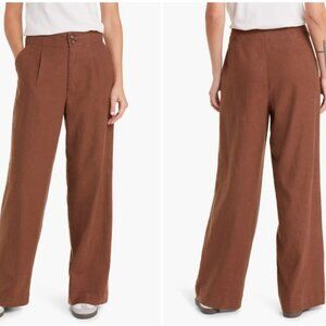 Marine Layer Flora High Waist Hemp Blend Pants NWT
